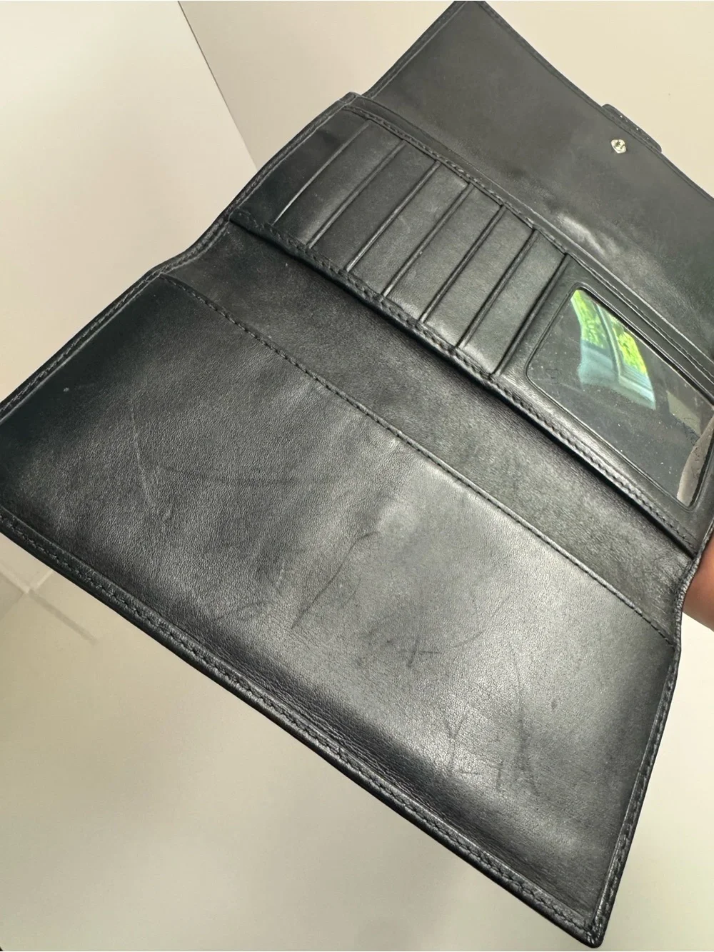 💖 #331 Coach Vintage SoHo Signature Buckle Trifold Long Wallet